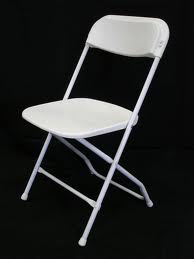 white foldable chair