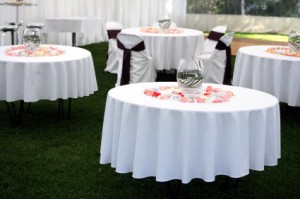 tables with linens