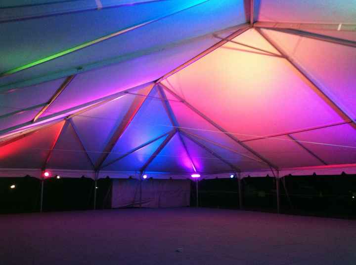 uplights for event tent rentals