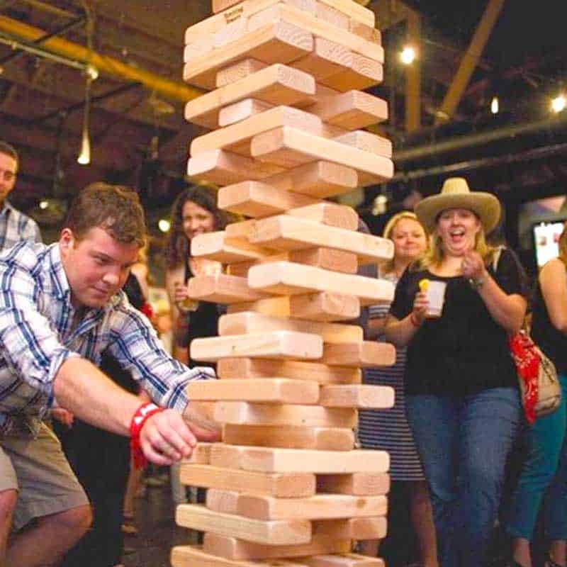 giant jenga carnival game rentals for kids and adults