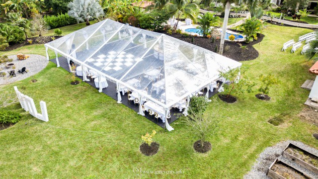 outdoor wedding tent rental in miami