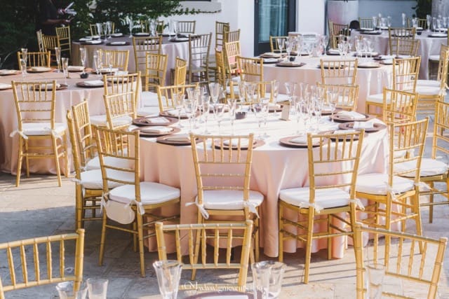 chiavari chairs for weddings in miami