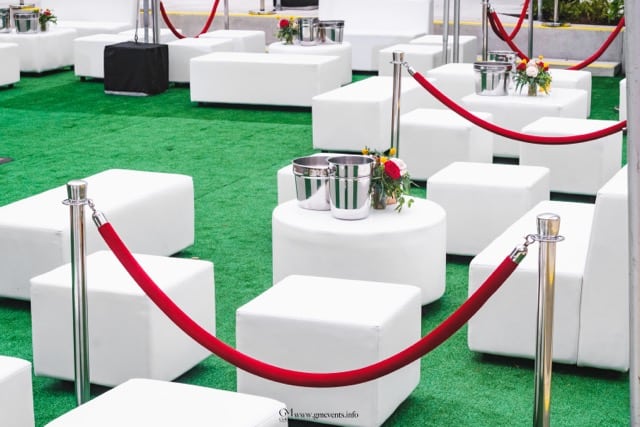 white furniture rentals for events in miami