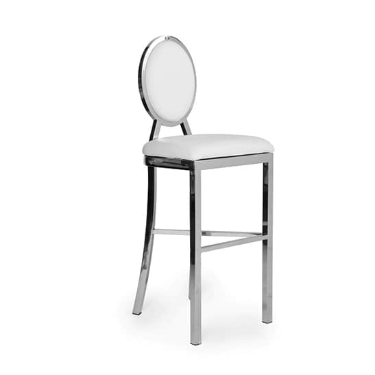alice silver bar stool chair rental
