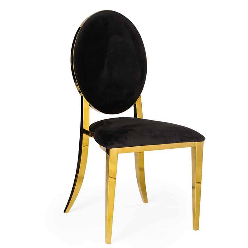 black cushion gala chair rental