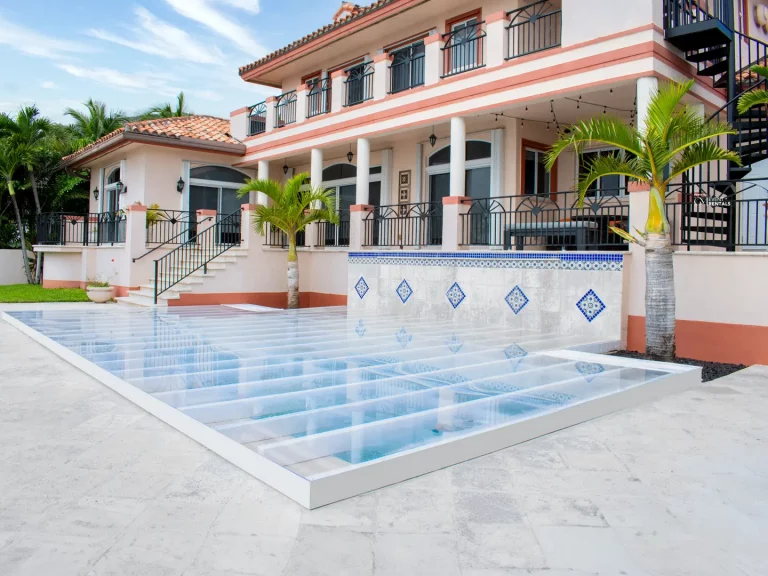 acrylic pool cover dance floor for party