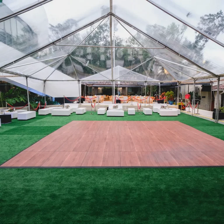 dark wood dance floor for weddings and events