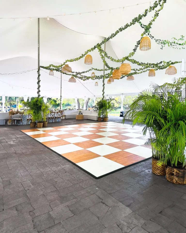 checkered dance floor rental indoor miami