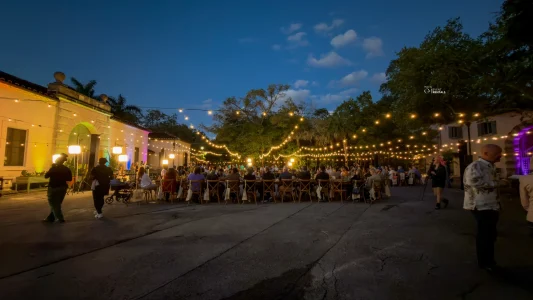 bistro light installed in vizcaya venue